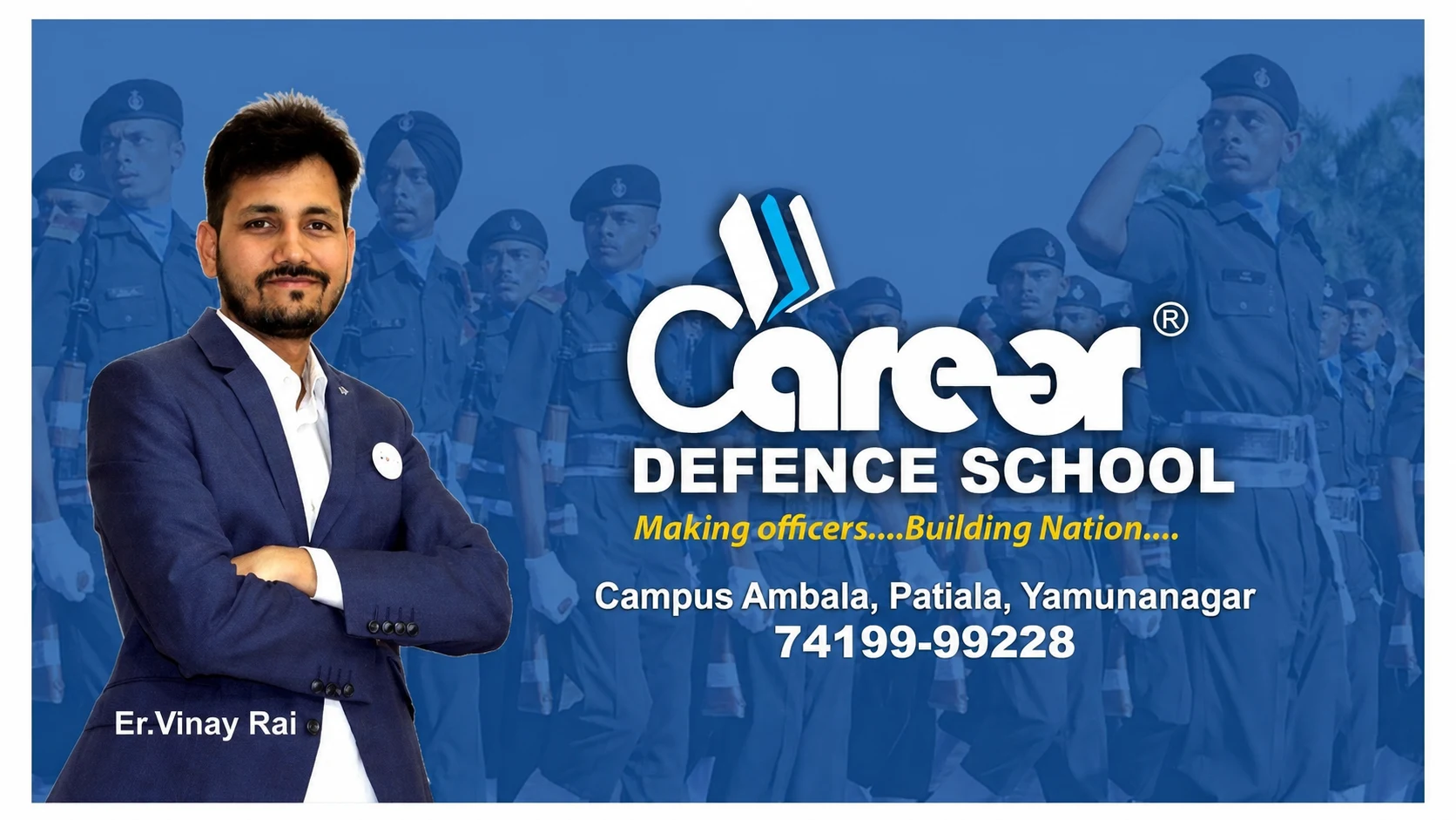 Founder Er. Vinay Rai at Career Defence School